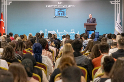 Hakan Aran'dan KTO Karatay öğrencilerine ilham verdi